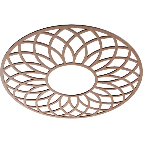 Cannes Wood Fretwork Pierced Ceiling Medallion, Wood (Paint Grade), 28OD X 9 5/8ID X 3/8T